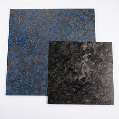 Hoja fina de fibra sólida de carbono azul negro 6.0 mm 8.0 mm 10.0 mm