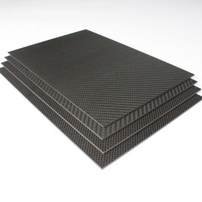 Hojas laminadas de resina epoxi de fibra de carbono 3K con patrón de fibra
