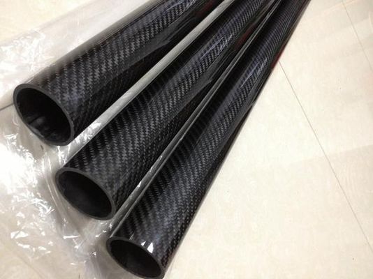 Tubos de fibra de carbono personalizados grandes OD redondos 50 mm 40 mm 3,5 &quot;