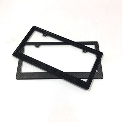 4 agujeros de fibra de carbono placa de licencia marco de la motocicleta delgada estándar de EE.UU.