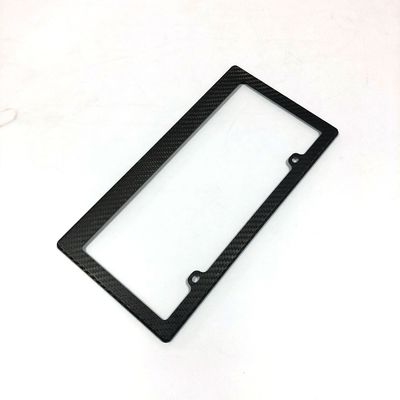 4 agujeros de fibra de carbono placa de licencia marco de la motocicleta delgada estándar de EE.UU.