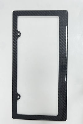 3K Twill Fibra de Carbono Carbono Fibra de licencia de la placa de titular de la placa de número de fibra de carbono