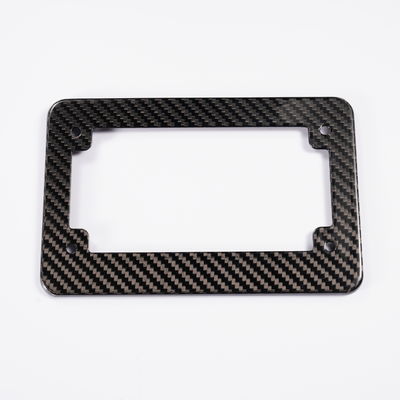 Cuadro de placa de licencia de fibra de carbono azul Cargador de placa de automóvil de fibra de carbono para automóviles de EE.UU. Canadá