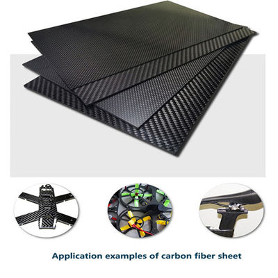 Panel de hoja de polímero reforzado con fibra de carbono y resina 2 mm 10 mm Rc Helicóptero Multicóptero Quadcopter