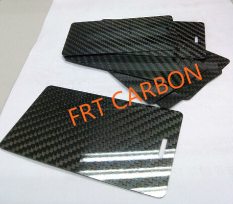 Cnc de corte personalizado de la hoja de fibra de carbono 0,25 mm 0,5 mm 1 mm 56 mm 78 mm para tarjeta de nombre tarjeta de visita etiqueta de equipaje
