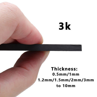 Cnc de corte personalizado de la hoja de fibra de carbono 0,25 mm 0,5 mm 1 mm 56 mm 78 mm para tarjeta de nombre tarjeta de visita etiqueta de equipaje