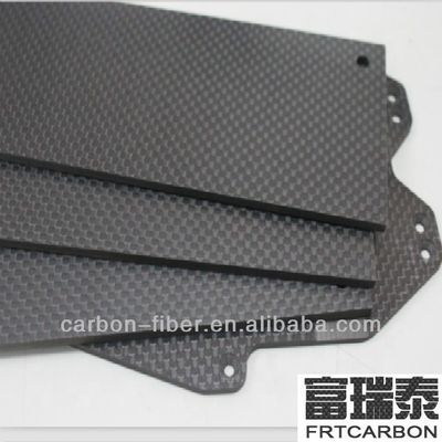 Las hojas de fibra de carbono ultra delgadas 100% puras, rígidas, de tejido de trenzas de 1,5 mm