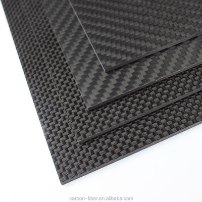 Hojas de fibra de carbono de alta resistencia 200x300mm 0,5mm 5mm 4mm 3mm Placa de fibra de carbono
