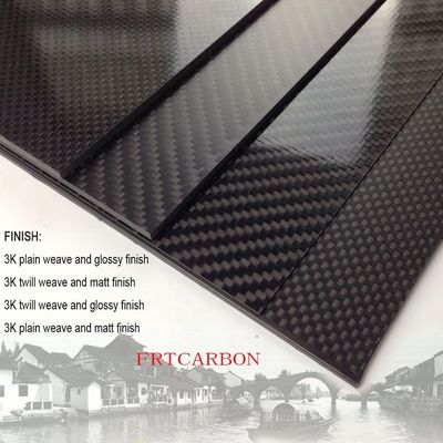 placa de hoja de fibra de carbono de alta calidad 1mm 1.5mm 2.5mm 3mm hojas laminadas de fibra de carbono fabricantes para la promoción