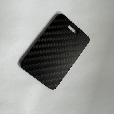 Servicio de mecanizado de fibra de carbono Tarjeta de visita Imprimir marcos de corte CNC Parte para el coche RC Shin Card