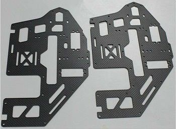 Servicio de corte de chapa de fibra de carbono Cnc de fibra de carbono para el marco del avión no tripulado de carbono