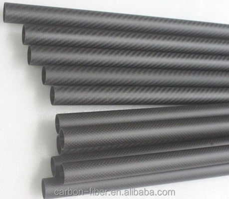 1 4 &quot; 1 pulgada de fibra de carbono de tejido de tubo personalizado 3K FRT