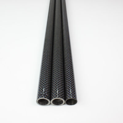 &quot;2&quot; &quot;2&quot; 2mm tubo de fibra de carbono Polvo de fibra de carbono Polvos de bóveda de gran diámetro 18x16x1000mm