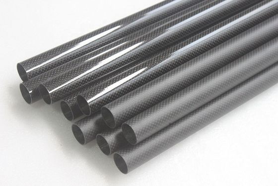 Tubos telescópicos de fibra de carbono de alta resistencia Tubos de fibra de carbono