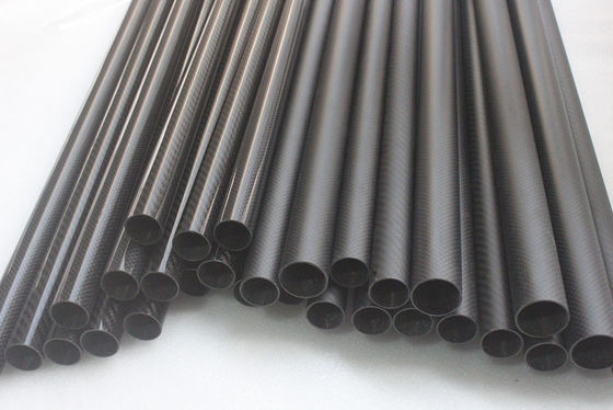 Tubos telescópicos de fibra de carbono de alta resistencia Tubos de fibra de carbono
