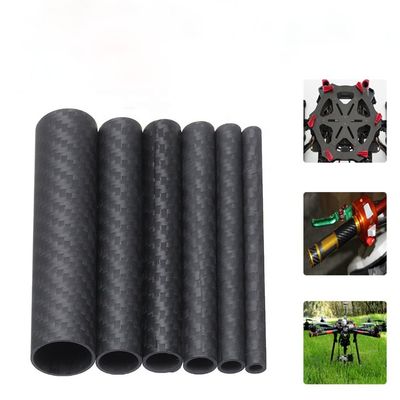 3 4 &quot; 3 8 &quot; 3k tubo de fibra de carbono 10 mm 12 mm 15 mm 18 mm 22 mm 30 mm 40 mm 50 mm