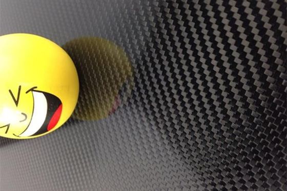 Presión en caliente 1mm 1.5mm 2mm 3mm 4mm 3K Twill Panel de fibra de carbono brillante