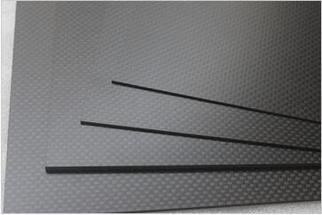 Hoja de panel de placa de fibra de carbono 3K de 500 mm X 500 mm mate y plano para el marco cuadrado