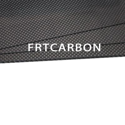 Hoja de panel de placa de fibra de carbono 3K de 500 mm X 500 mm mate y plano para el marco cuadrado