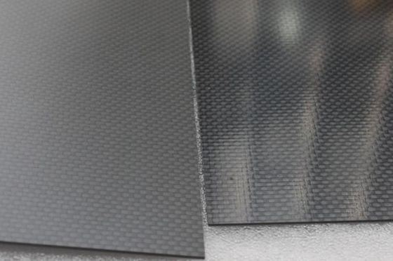 Hoja de panel de placa de fibra de carbono 3K de 500 mm X 500 mm mate y plano para el marco cuadrado