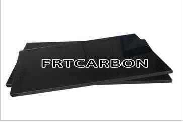 Hoja de paneles de placas uniformes de fibra de carbono sólida de 1 mm