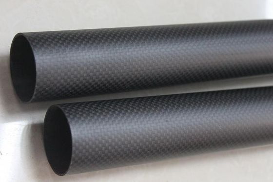 Tubos de fibra de carbono personalizados grandes OD redondos 50 mm 40 mm 3,5 &quot;
