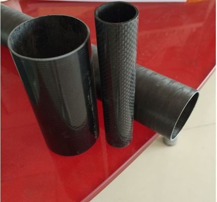 1.5&quot; 1 2&quot; ID/OD Personalizar tubo de fibra de carbono de alta temperatura 1000 mm 500 mm 330 mm de longitud