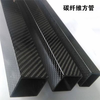 10 mm tubo cuadrado de fibra de carbono 20 mm moldeo por prensado en caliente