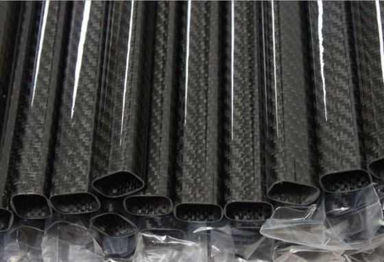 10 mm tubo cuadrado de fibra de carbono 20 mm moldeo por prensado en caliente