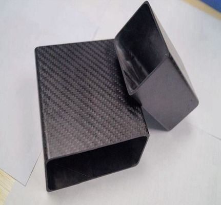 10 mm tubo cuadrado de fibra de carbono 20 mm moldeo por prensado en caliente