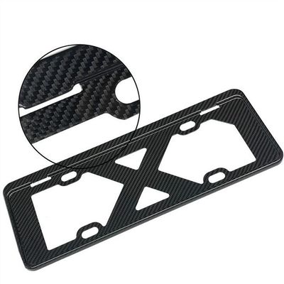 Cuadro de placa de licencia de fibra de carbono 100 con cubierta
