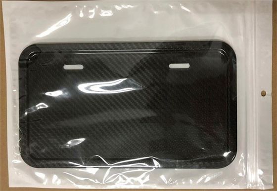 Cuadro de placa de licencia de fibra de carbono 100 con cubierta